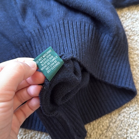 Rodd and Gunn Navy Merino Wool Crewneck Casual Logo Sweater - Picture 10 of 11